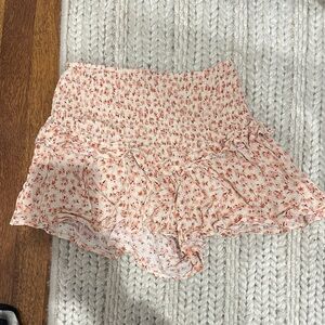 Charming Floral High Waist Kids Shorts